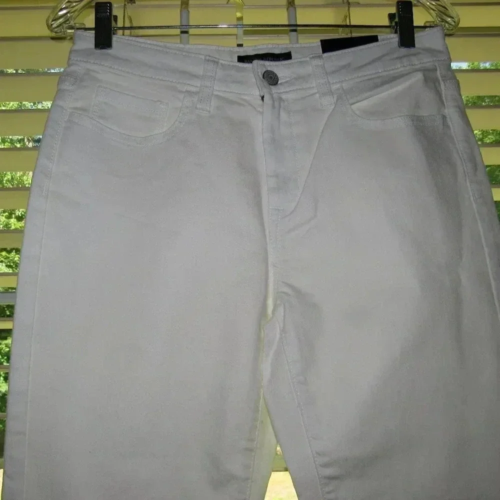 NWT BANANA REPUBLIC Wide Leg White Jeans Size 6P